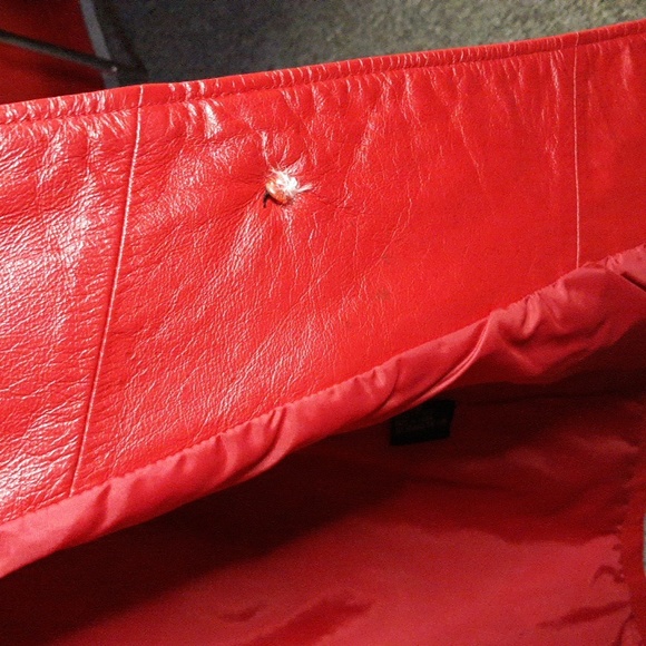 Comint Red Leather Jacket - Picture 7 of 10